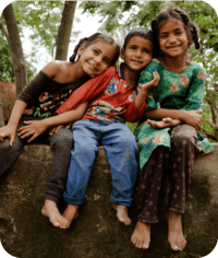 Children from Gaibandha, Bangladesh, reflecting Path's commitment to sustainability and social impact through ethical business practices.
