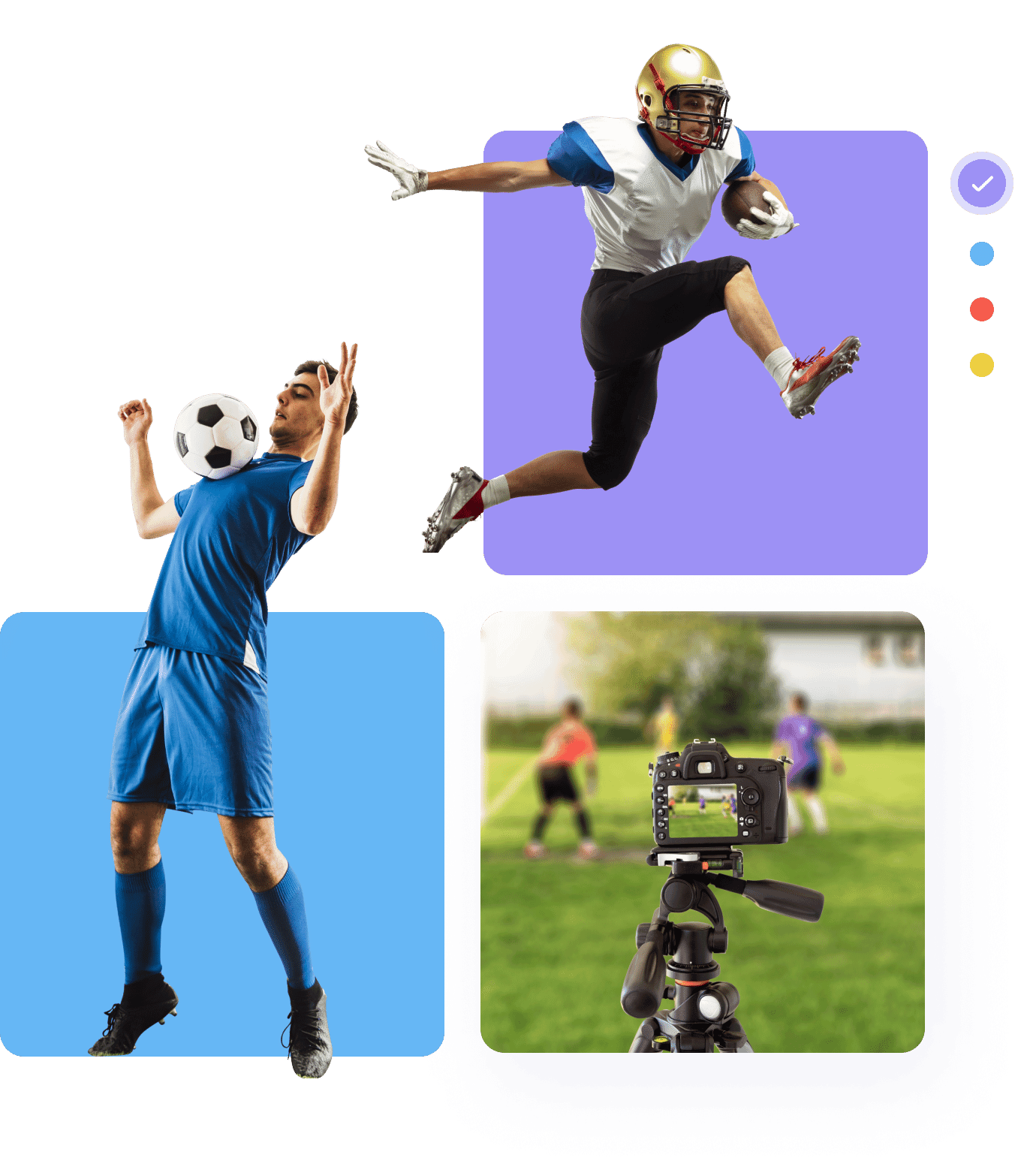 Action shot of an athlete mid-performance, showcasing professional sports photo editing with enhanced clarity and vivid colors.